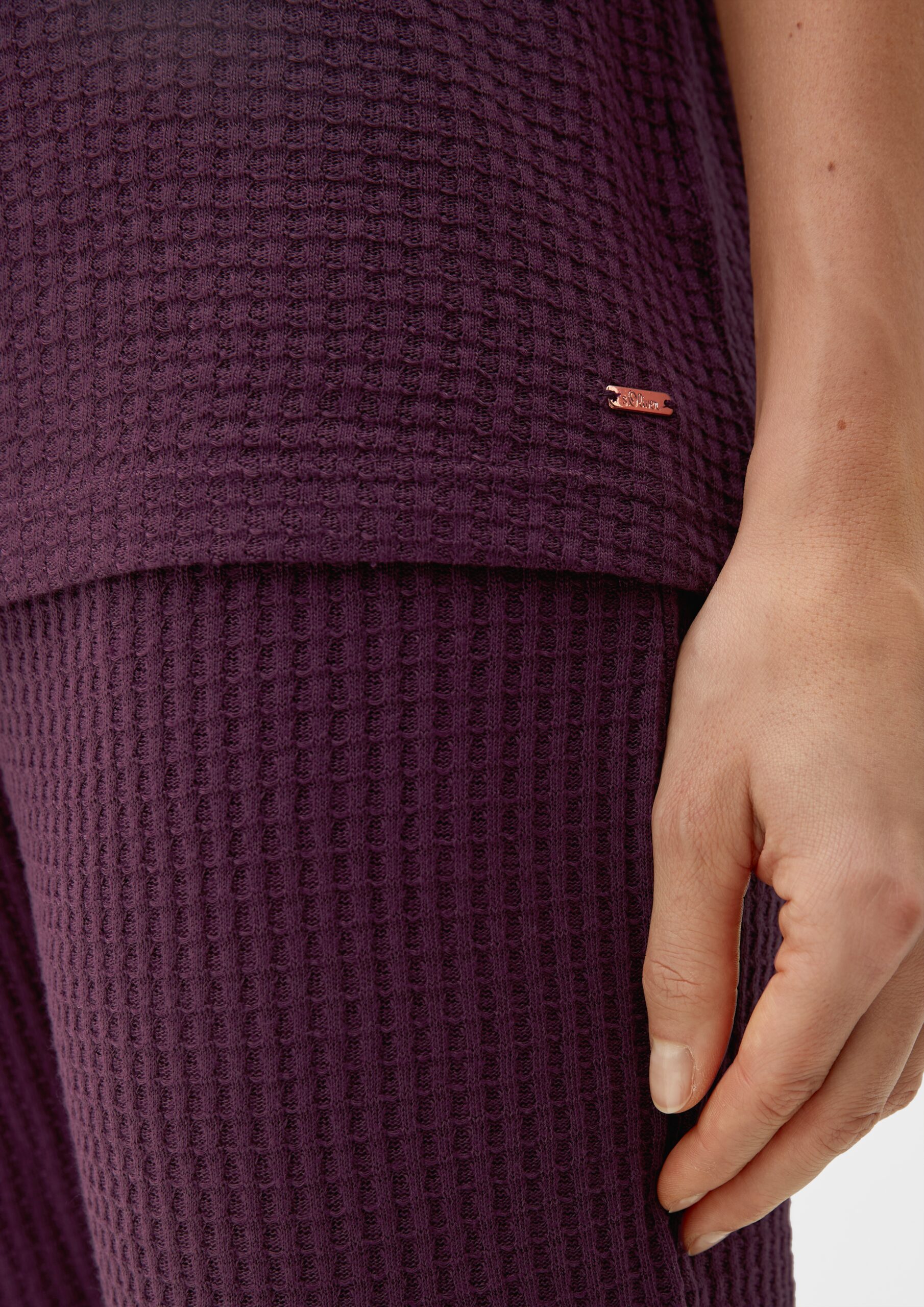 Nachtshirt in Waffelpiqué-Struktur