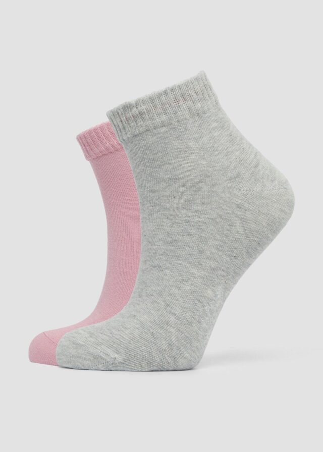 Melierte Socken im Doppelpack