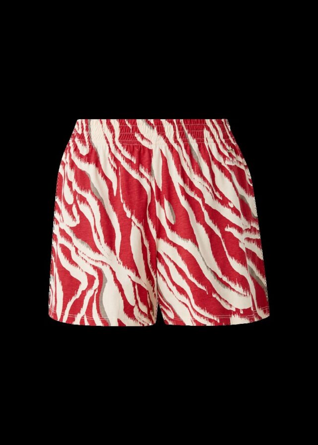 Pyjamashorts im Zebra-Muster