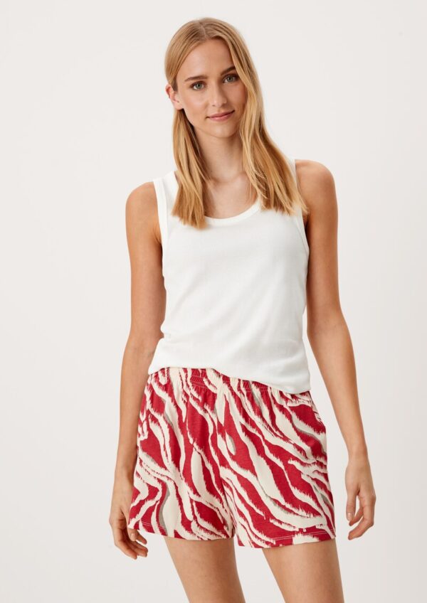 Pyjamashorts im Zebra-Muster