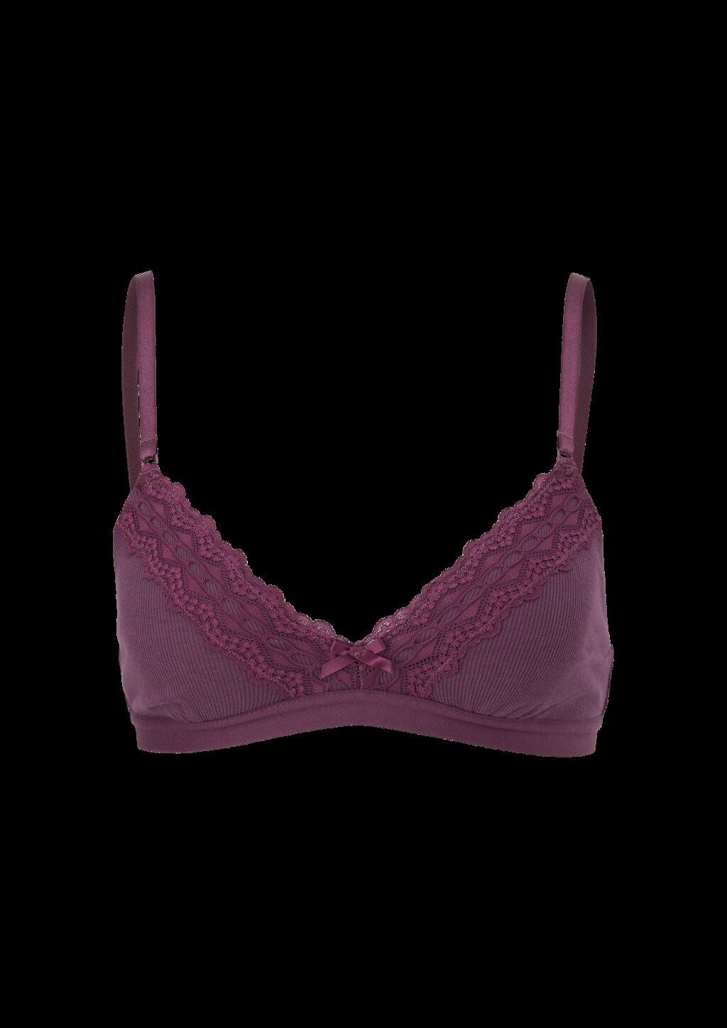 Bralette aus Rippware
