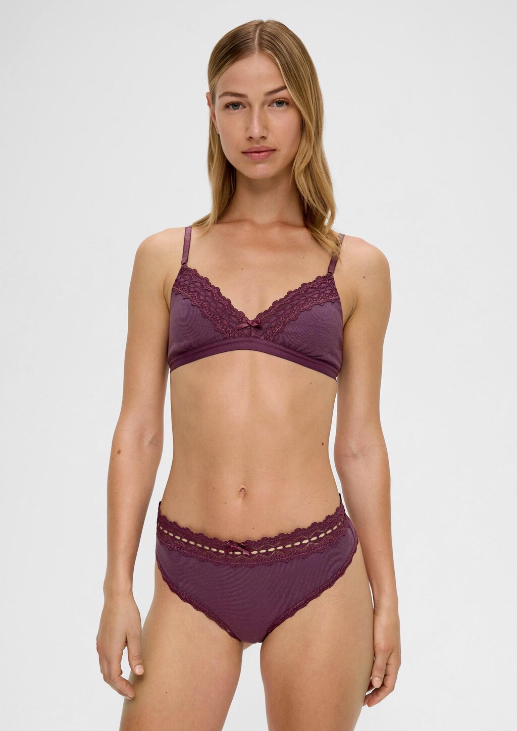 Bralette aus Rippware