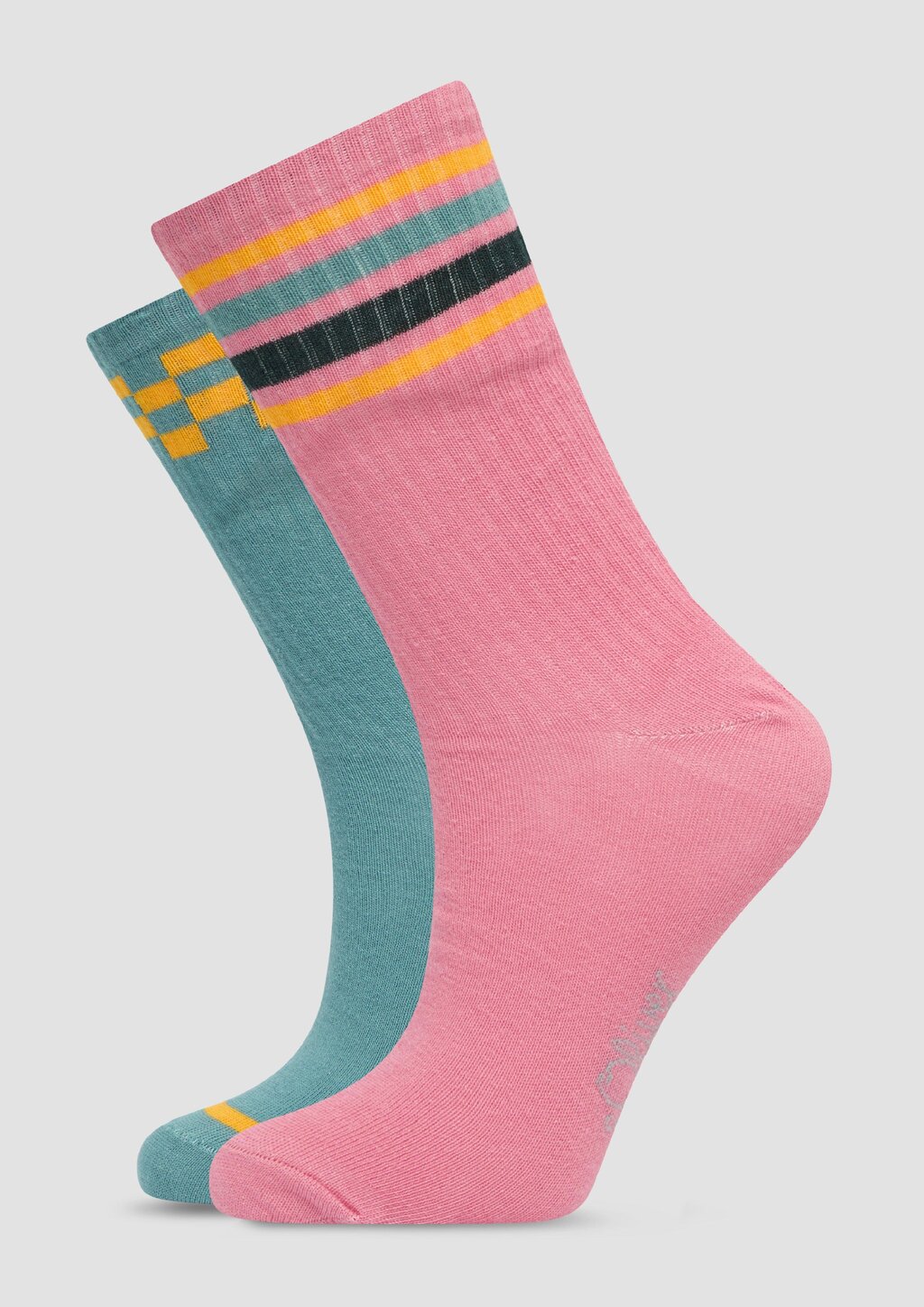 Gemusterte Socken im Doppelpack