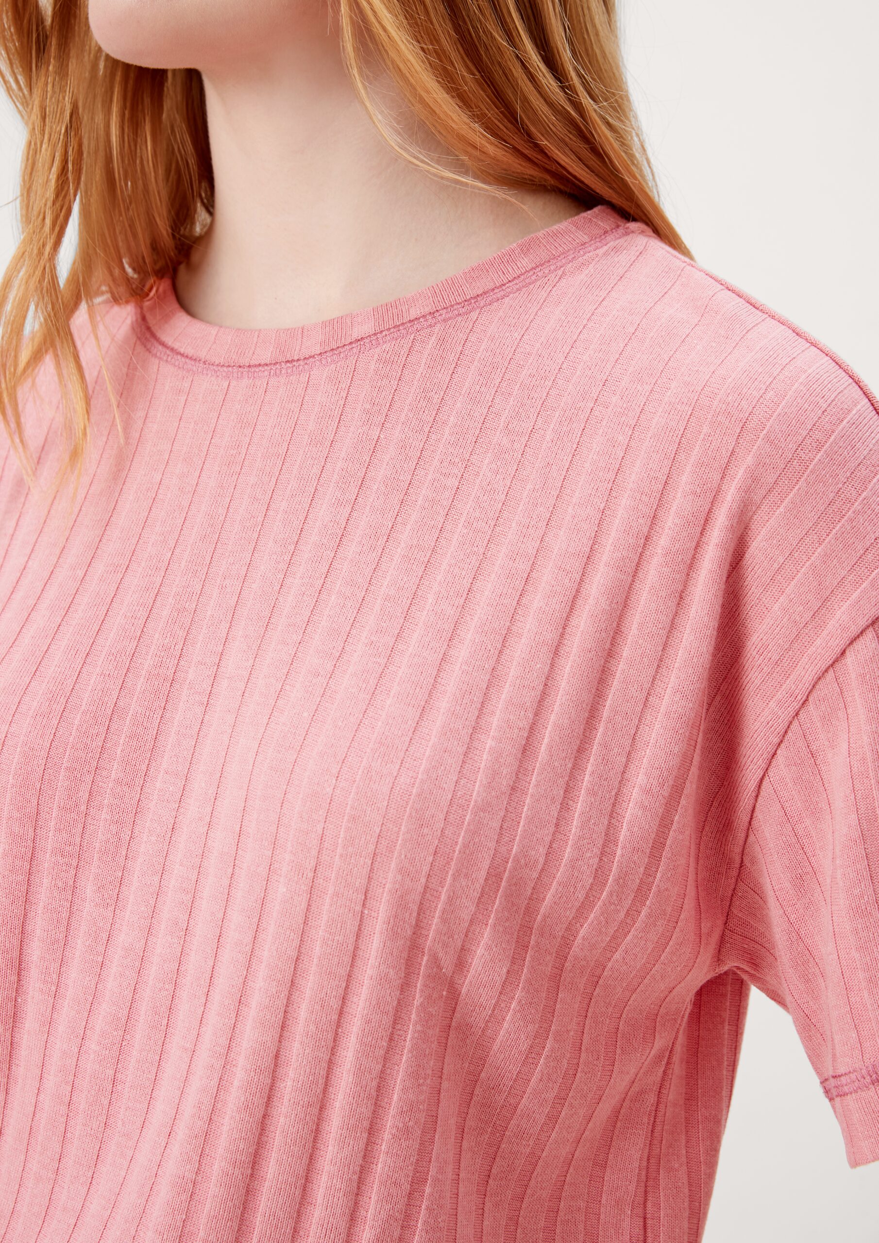 Pyjamaoberteil aus Rippware