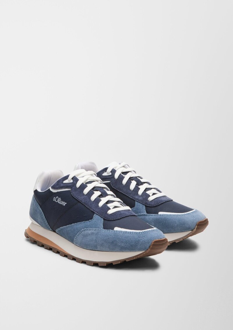 Sneaker aus Ledermix