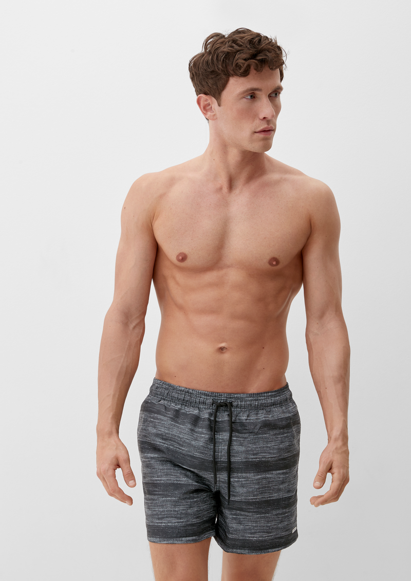 Badeshorts in melierter Optik