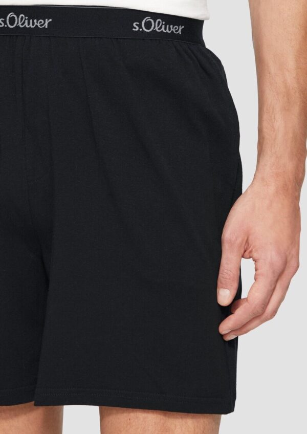 Pyjamashorts mit Logo-Detail