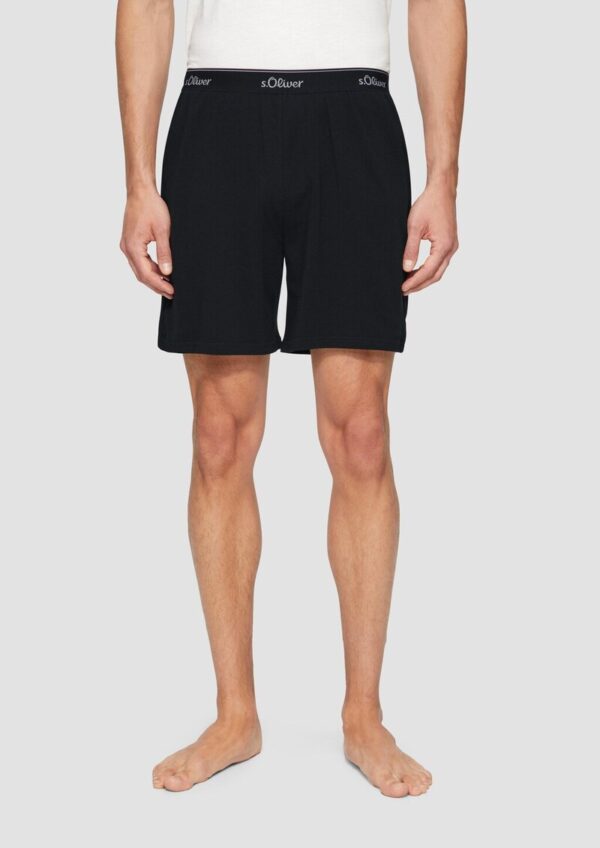 Pyjamashorts mit Logo-Detail