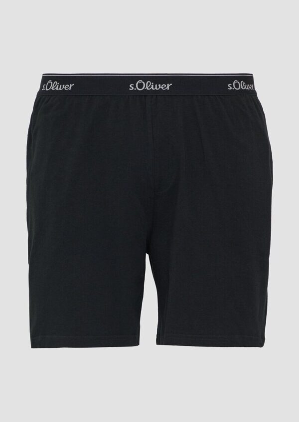 Pyjamashorts mit Logo-Detail