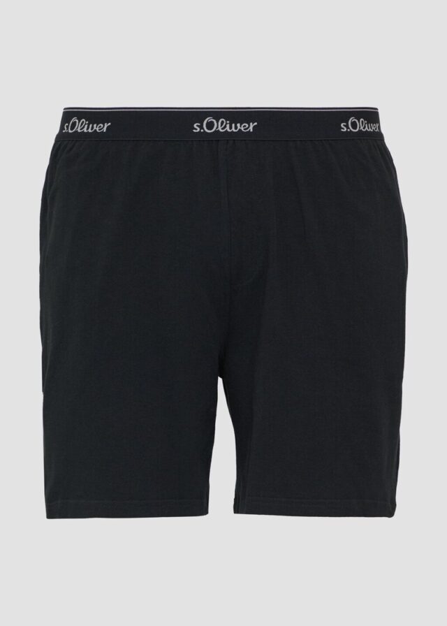 Pyjamashorts mit Logo-Detail