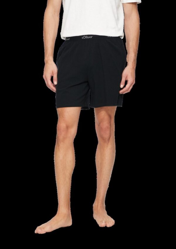 Pyjamashorts mit Logo-Detail