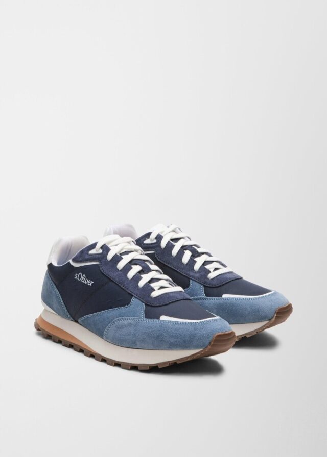 Sneaker aus Ledermix