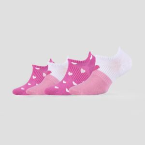 4er-Pack kurze Socken mit Herz-Details