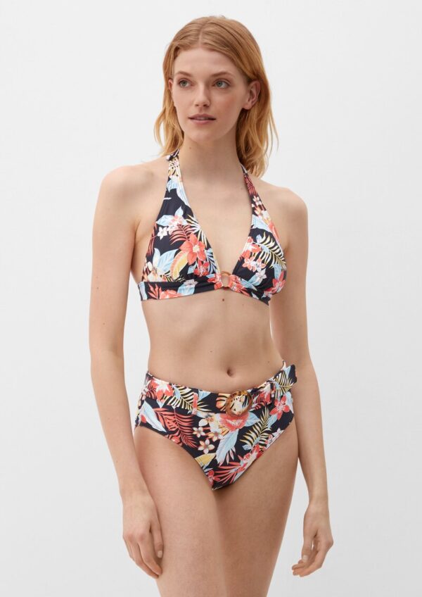 High Rise-Bikinihose mit Gürtel