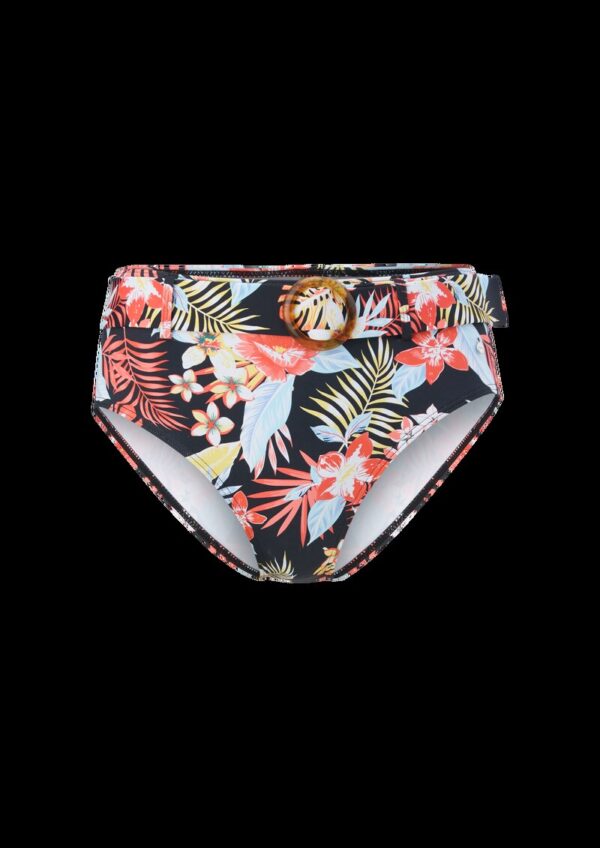 High Rise-Bikinihose mit Gürtel
