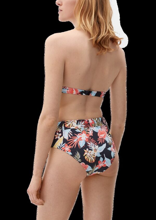 High Rise-Bikinihose mit Gürtel