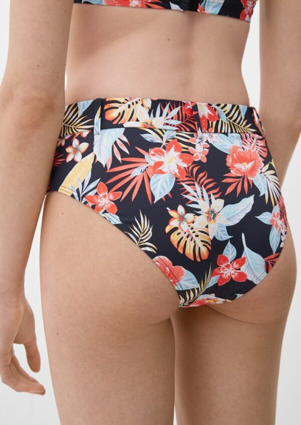 High Rise-Bikinihose mit Gürtel