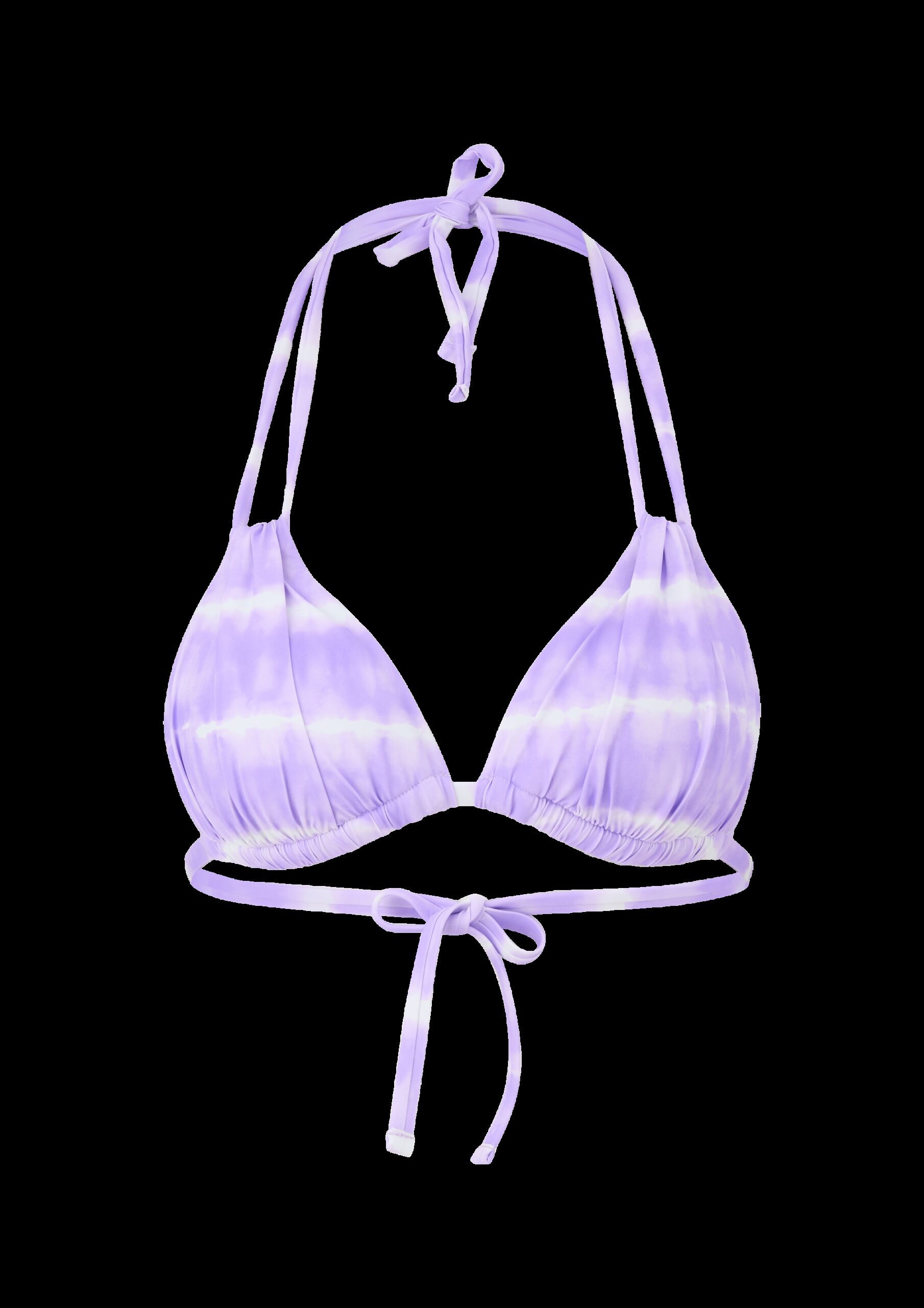 Triangel Bikini-Top mit Batik-Muster