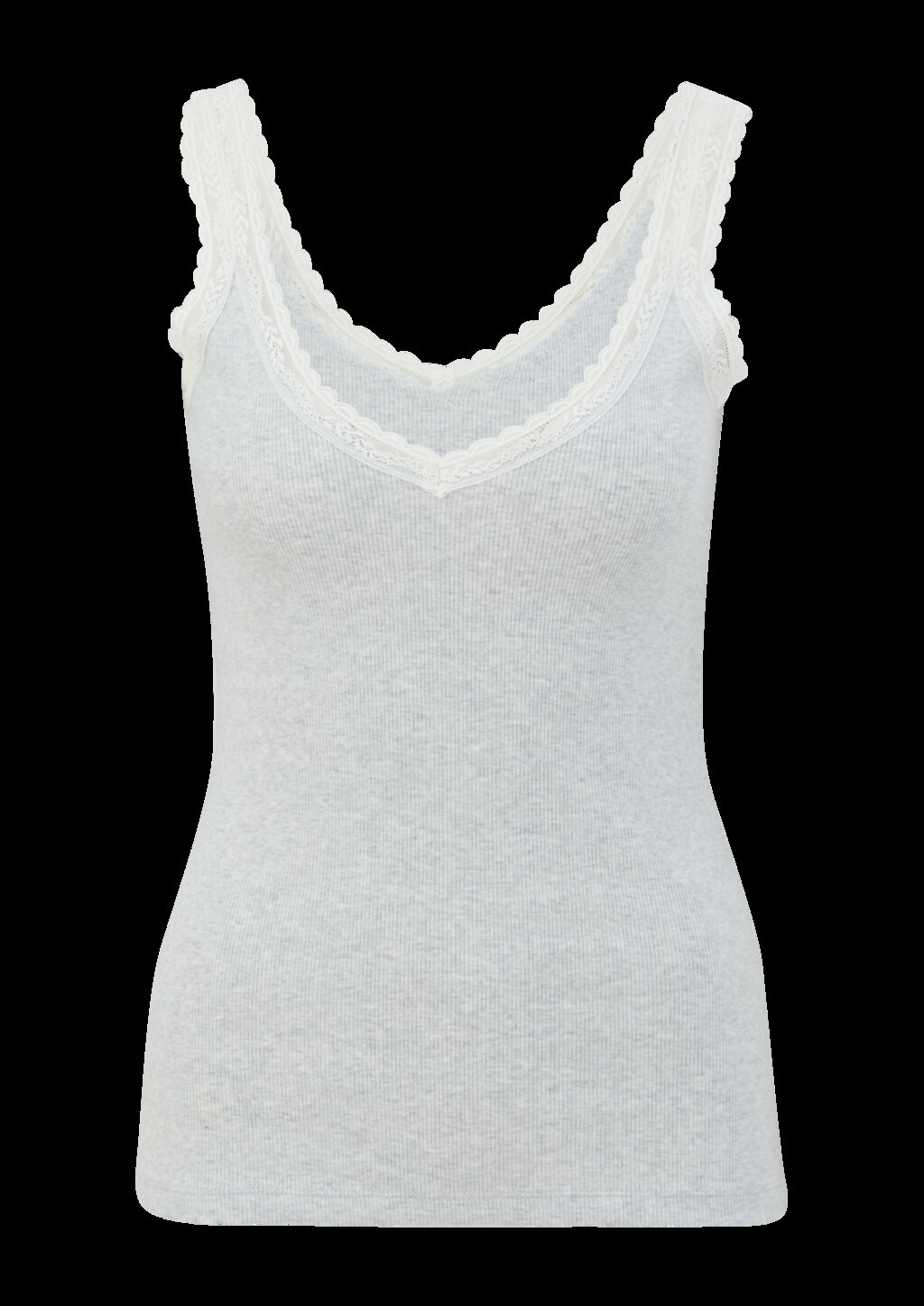 Pyjama-Tank Top mit Spitzen-Detail