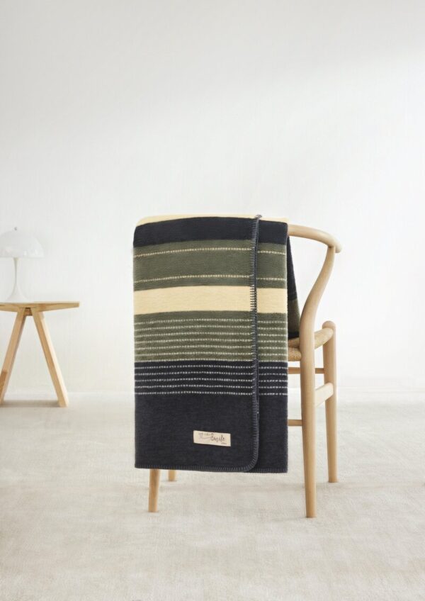 Gestreifte Decke aus Baumwollmix