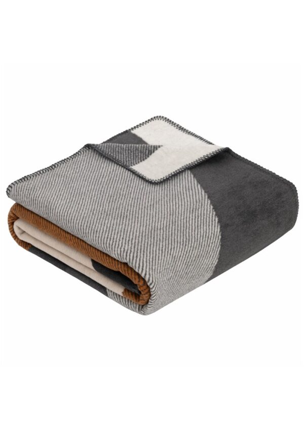 Jacquard-Decke mit Kreis-Motiv