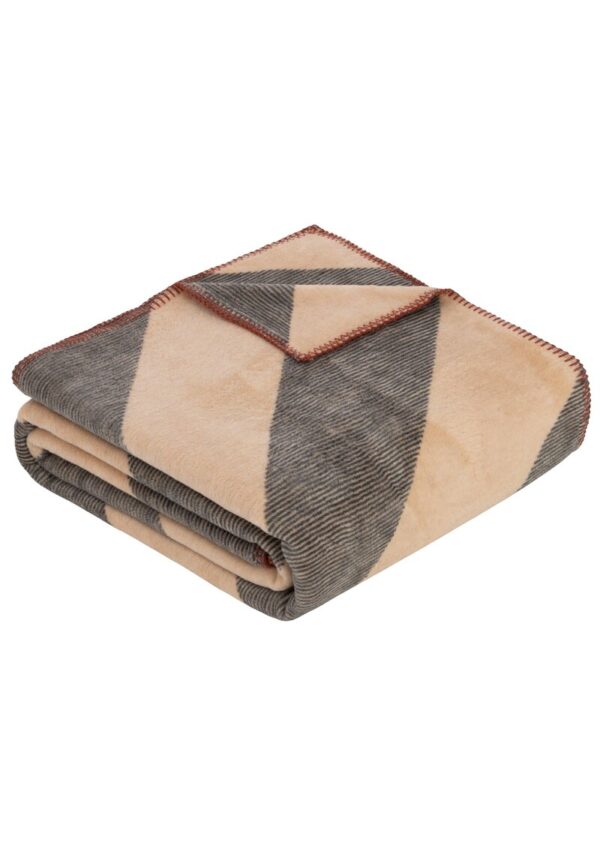 Jacquard-Decke mit Streifenmuster