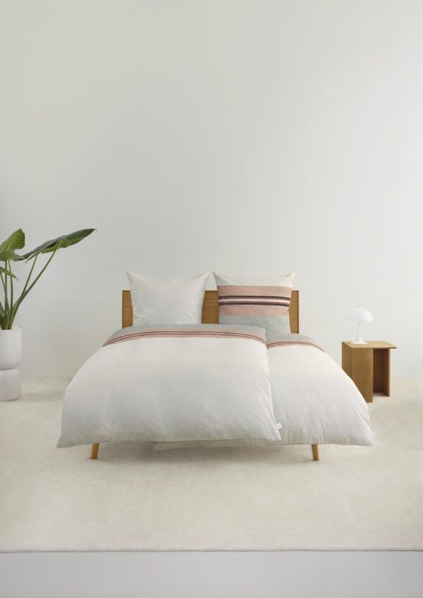 Bettwäsche-Set mit Streifen-Detail