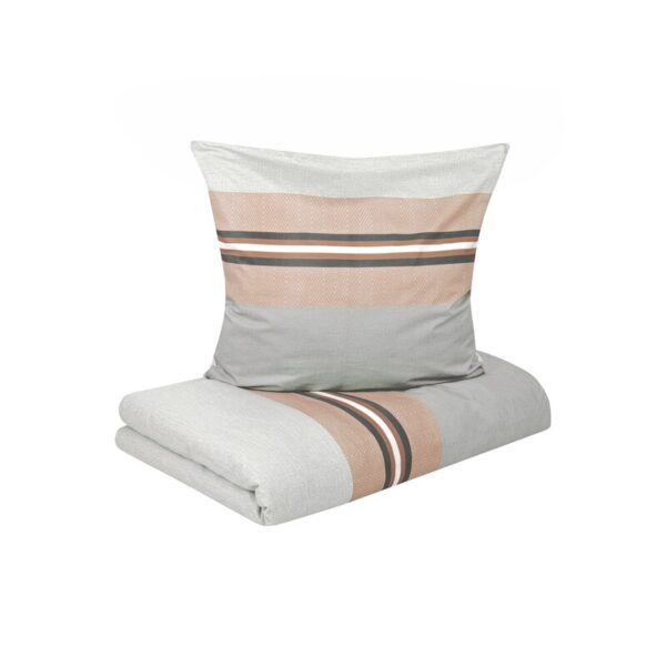 Bettwäsche-Set mit Streifen-Detail