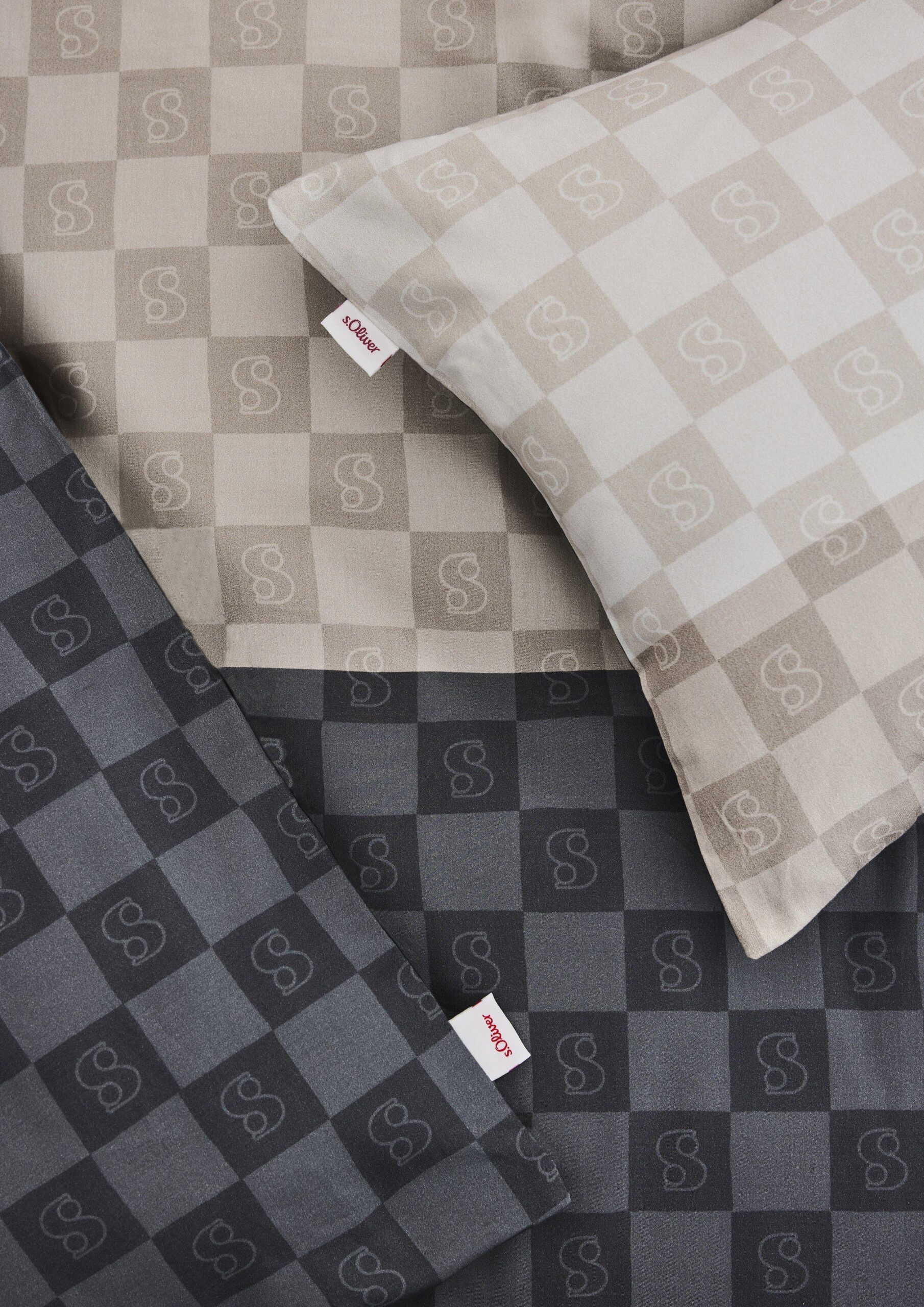 Bettwäsche-Set mit Colour Blocking und Karos