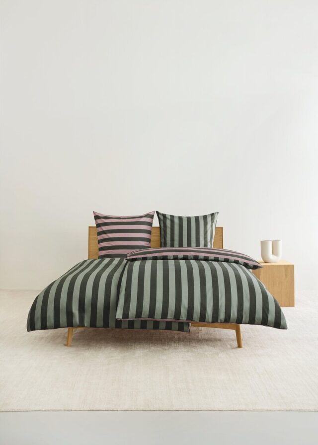 Bettwäsche-Set im Streifen-Design