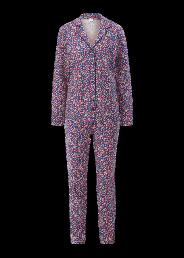 Langer Pyjama mit Vichy-Muster