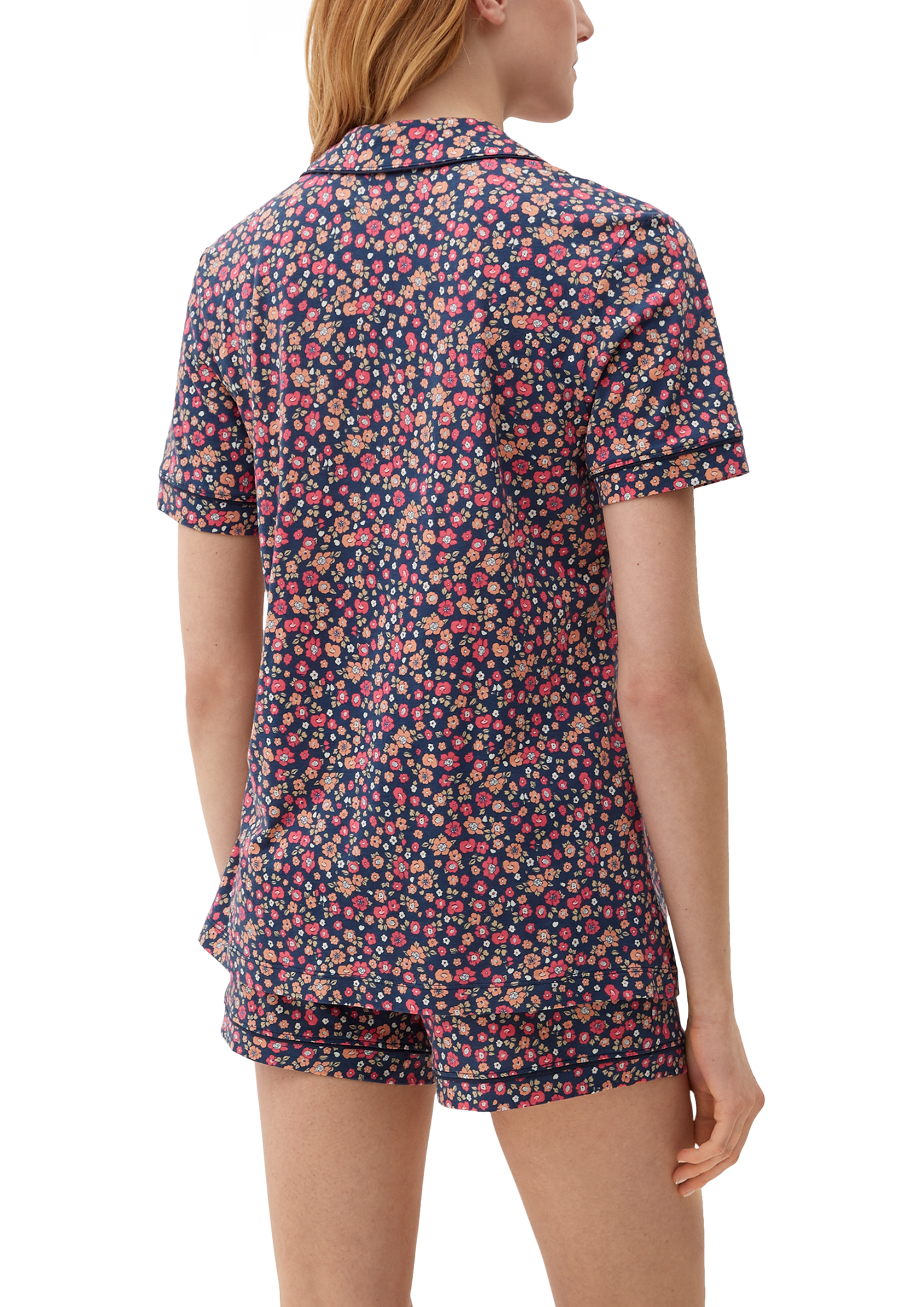 Kurzer Pyjama mit Vichy-Muster