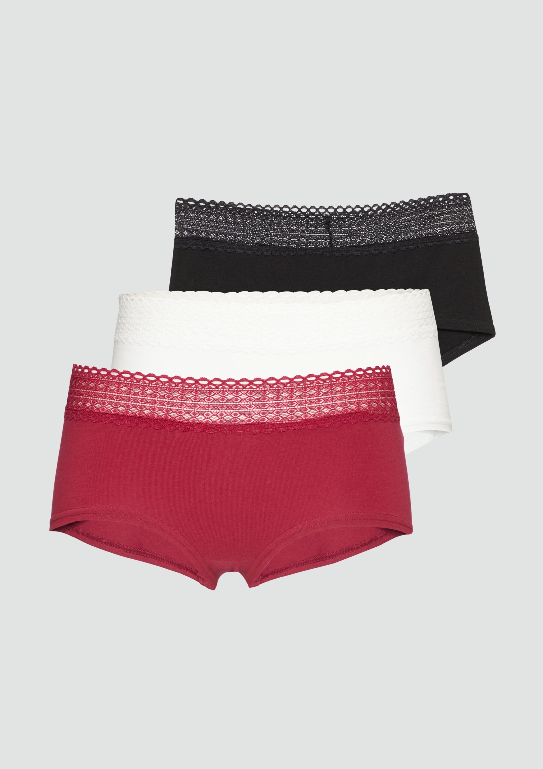 Hipster mit Spitze im 3er-Set