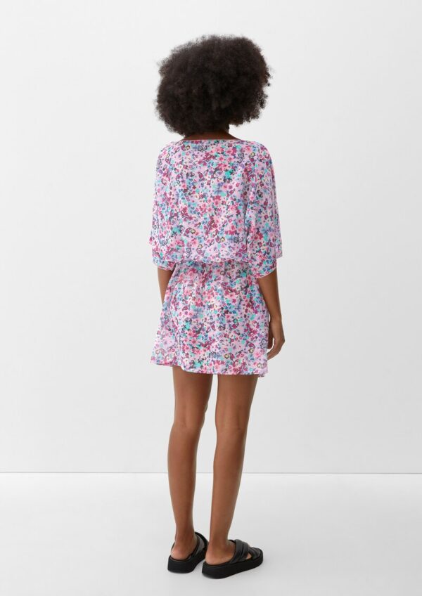 Geblümtes Tunika-Kleid