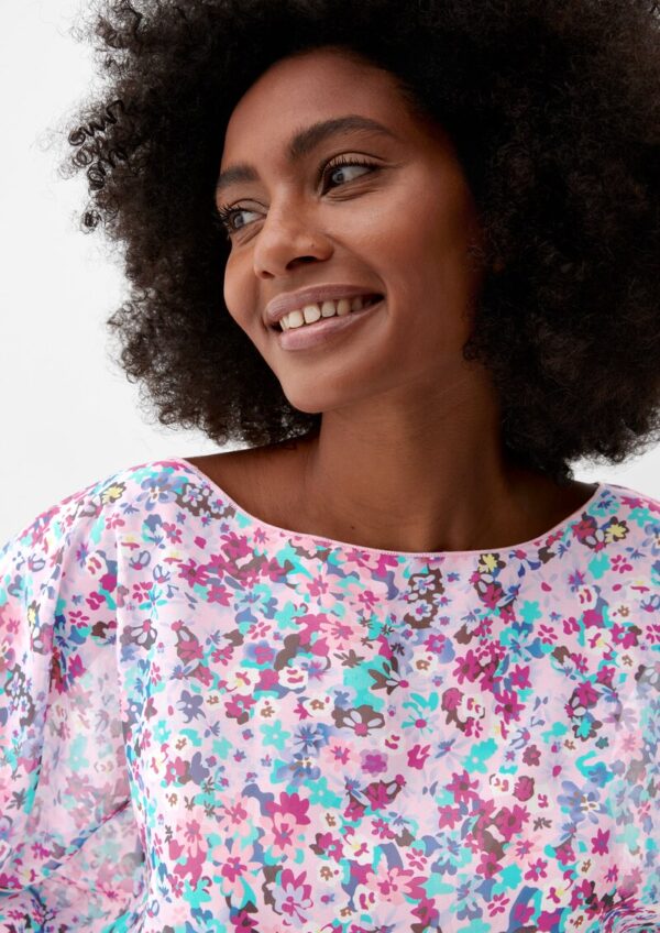 Geblümtes Tunika-Kleid