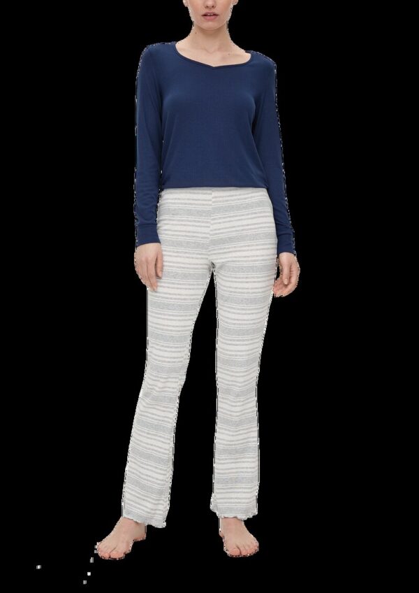 Langarm Pyjama-Shirt