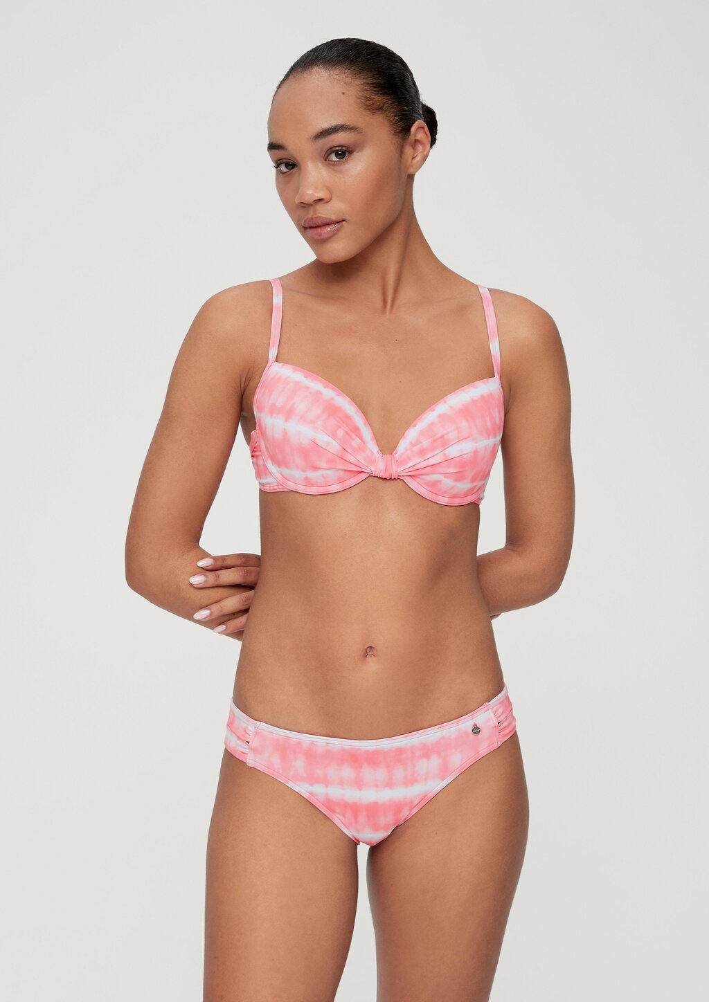 Bikini-Top mit Batikmuster