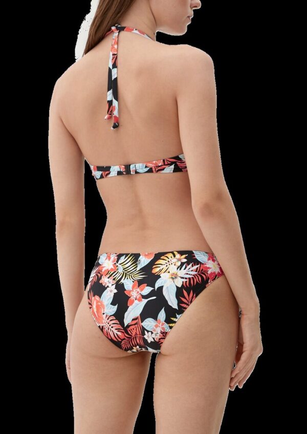 Push up-Bikinitop mit Blumenmuster