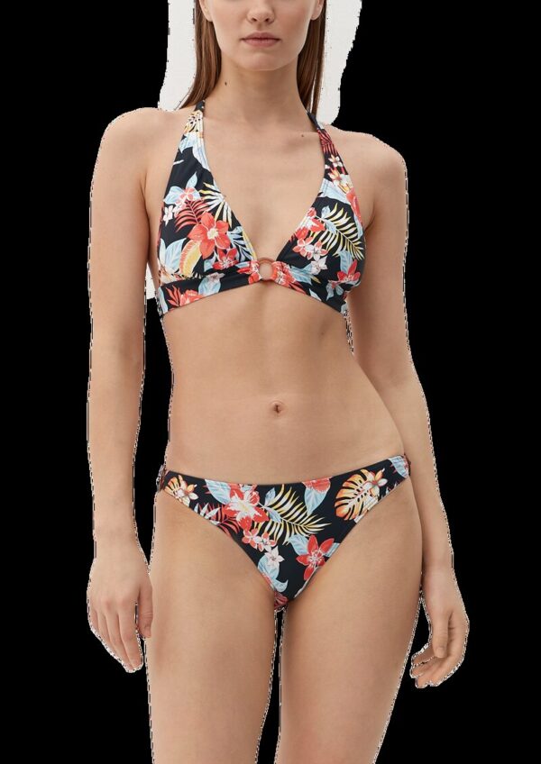 Triangel Bikinitop mit Blumenmuster