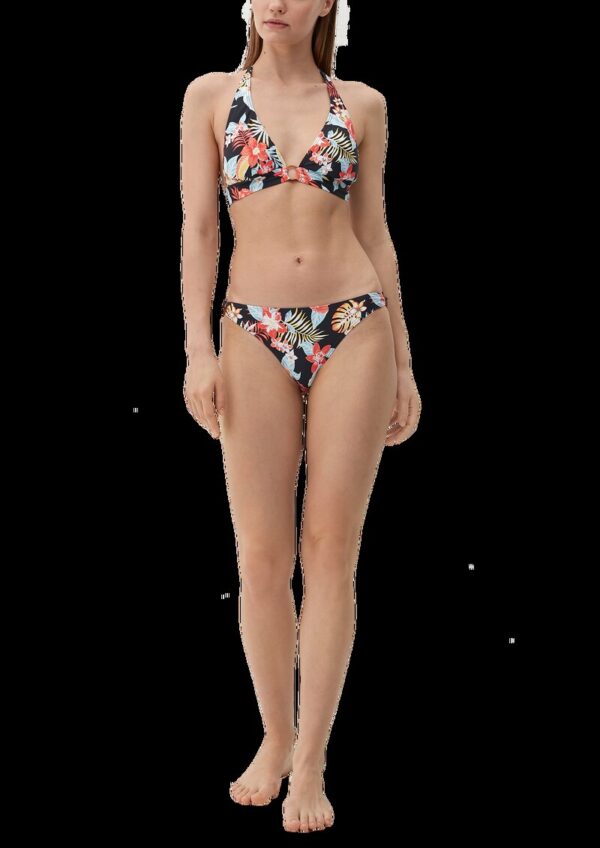 Triangel Bikinitop mit Blumenmuster