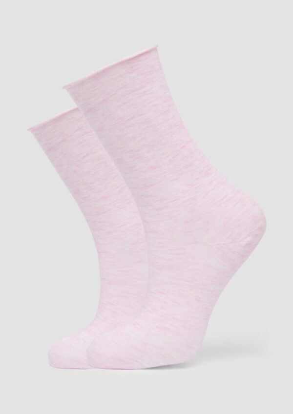 Melierte Socken im Doppelpack