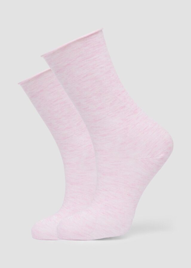 Melierte Socken im Doppelpack