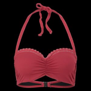 Bikini-Top Bandeau mit Raffung