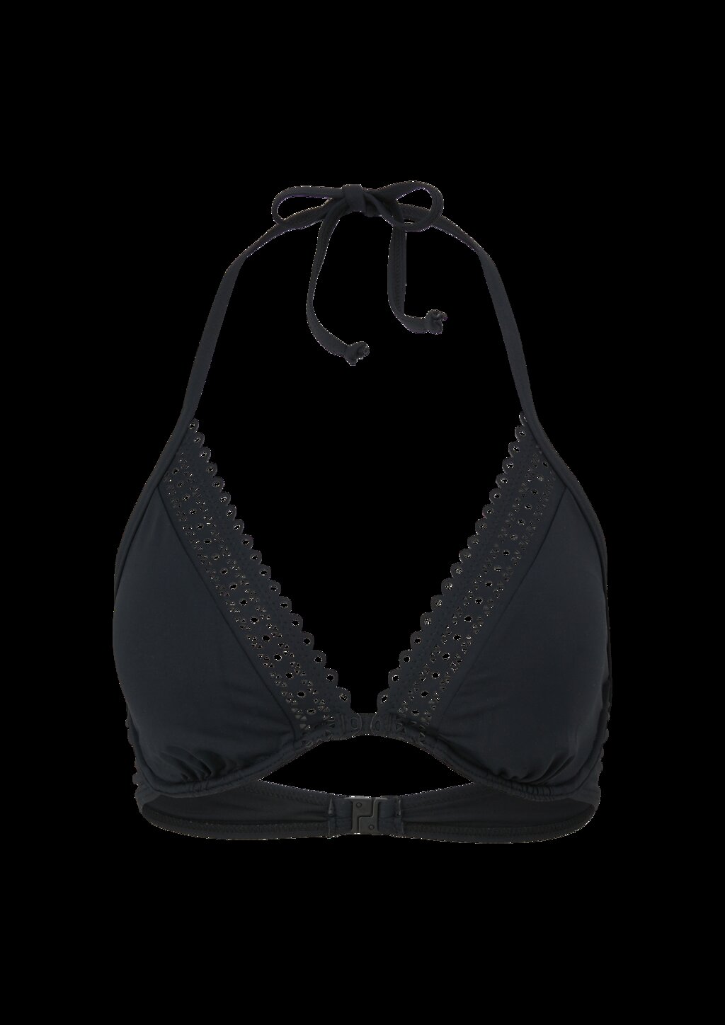 Neckholder Bikini Top mit Lochstickerei