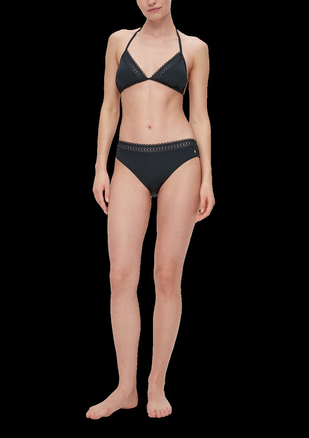 Bikinihose mit Lochstickerei