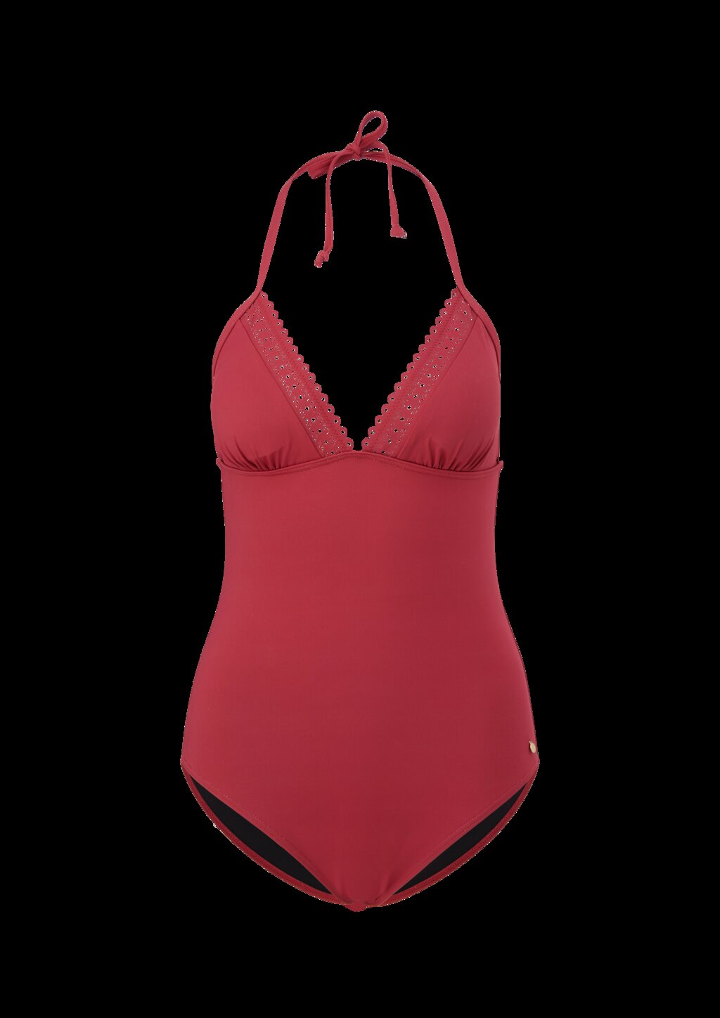 Badeanzug mit Lochstickerei