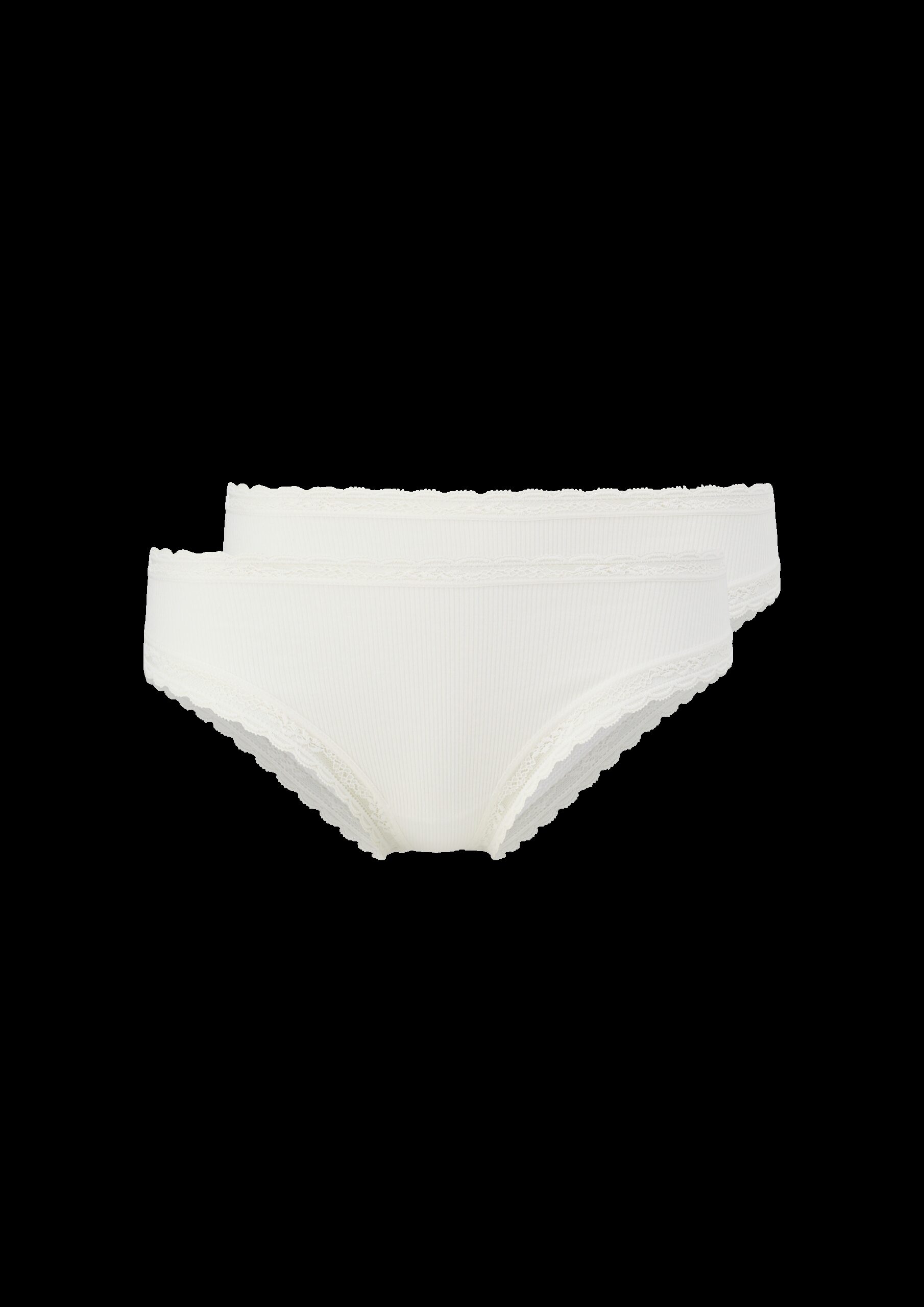 Doppelpack Slips mit Spitzen-Details