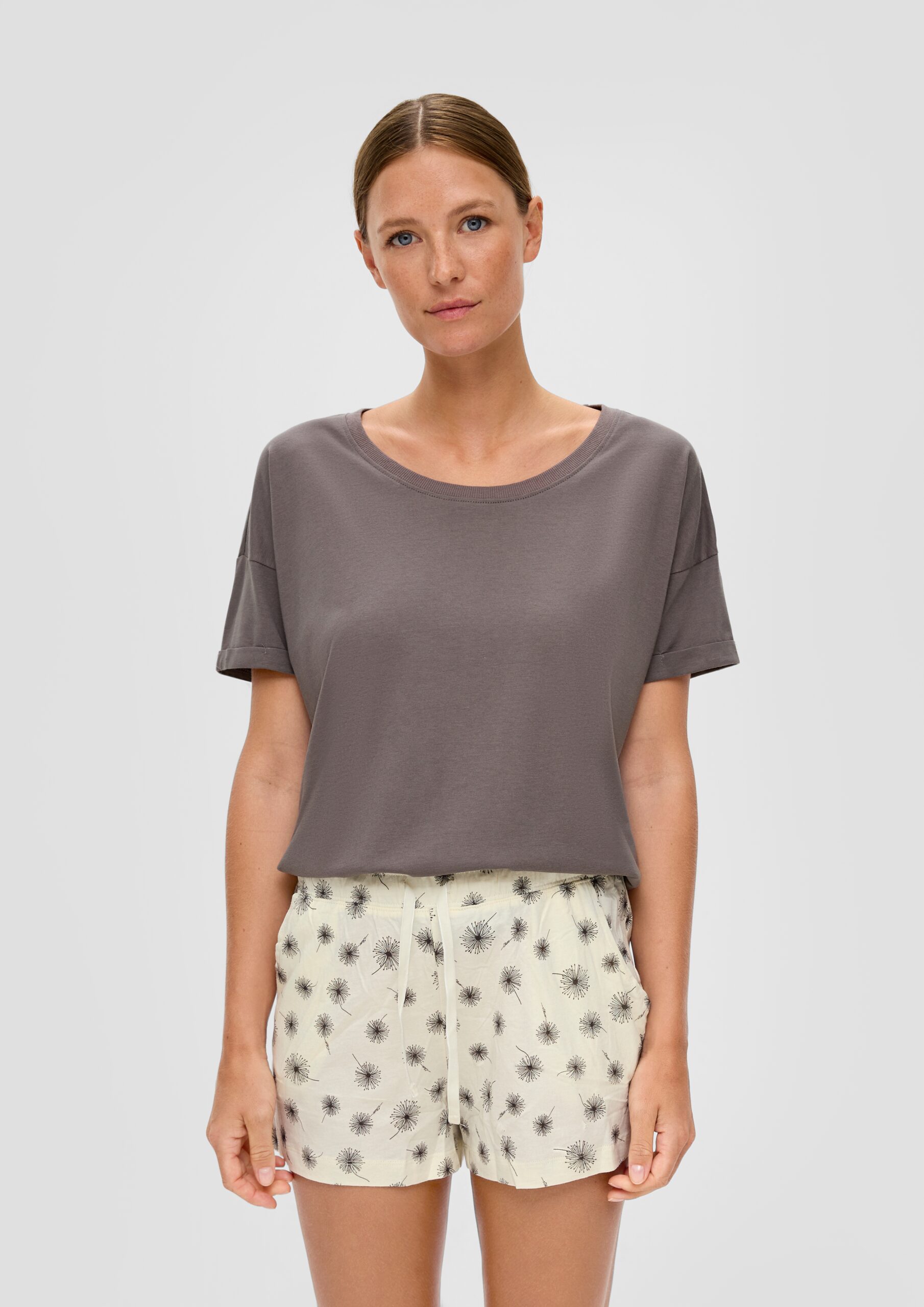 All-over gemusterte Pyjama-Short