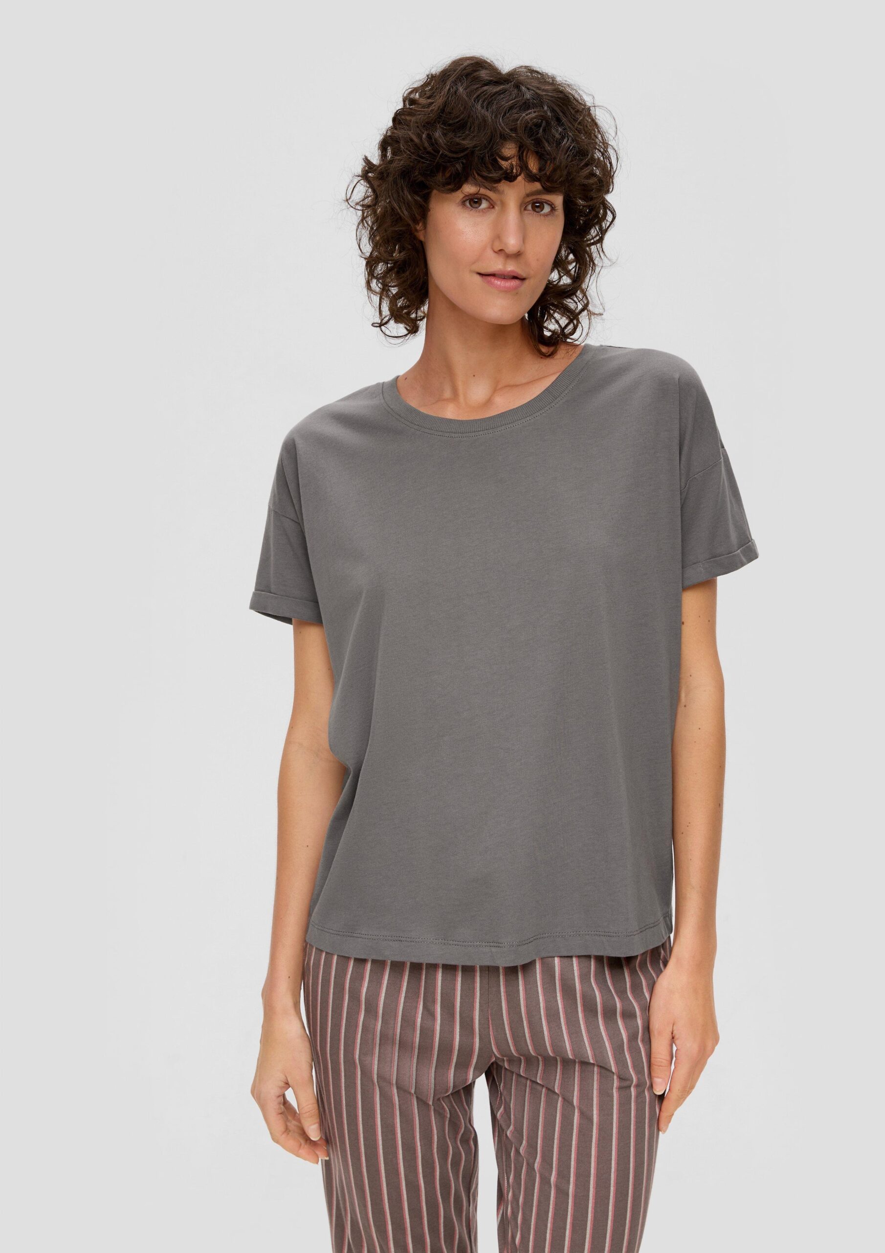 Pyjamashirt aus Viskose-Baumwollmix