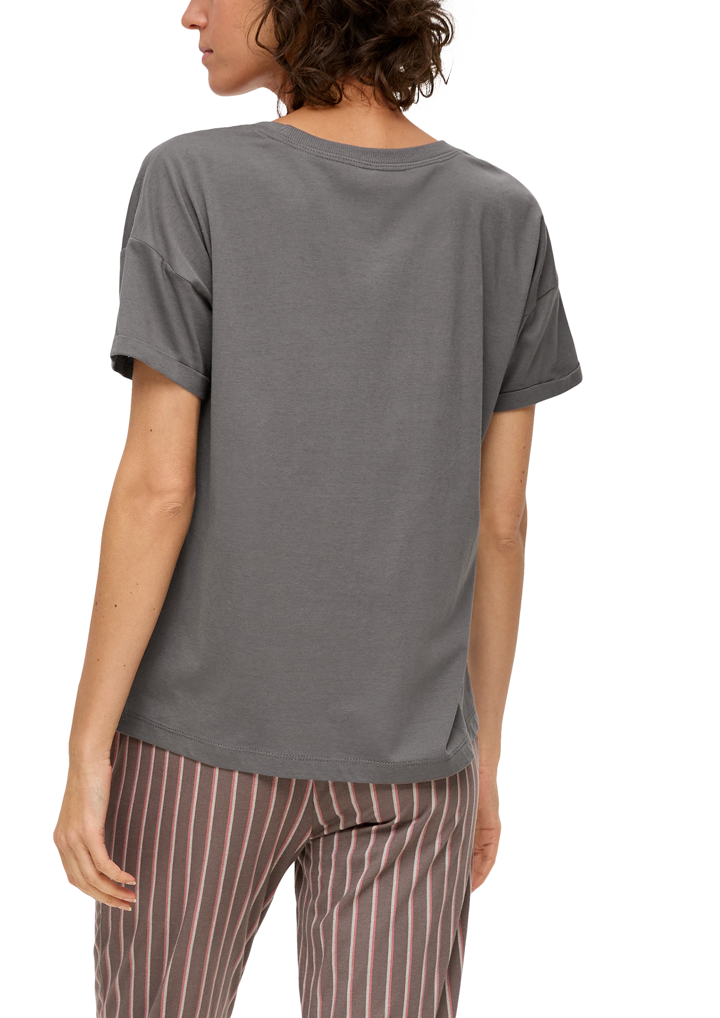 Pyjamashirt aus Viskose-Baumwollmix